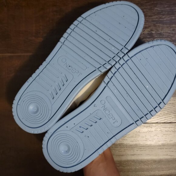 NEW ONCEPT Phoenix Sneaker Womens 8 Electric Sand Pink Tan Blue Leather - Picture 9 of 9